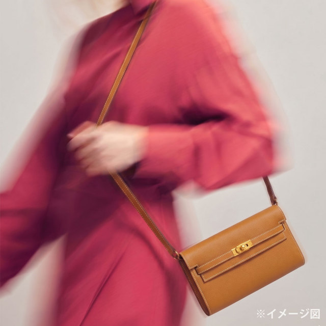 HERMES エルメス 長財布 ケリーウォレット ロング トゥーゴー ゴールド
