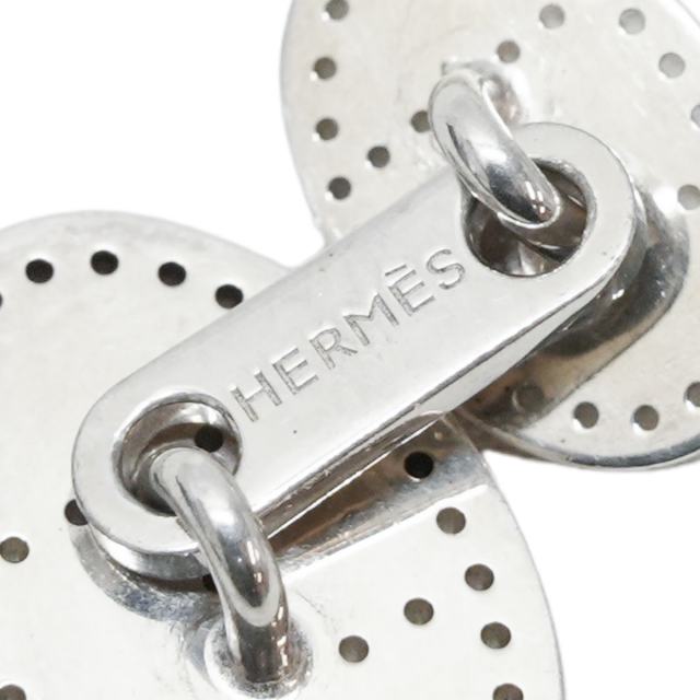 HERMES エルメス カフス エヴリン パンチング シルバー925 (SV925