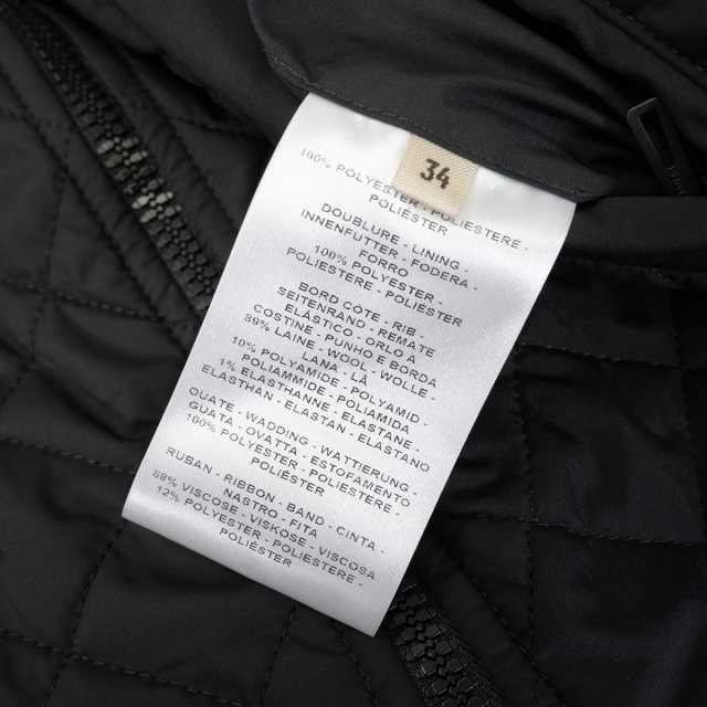 HERMES エルメス キルティング ハーフ コート ジャケット セリエ 黒