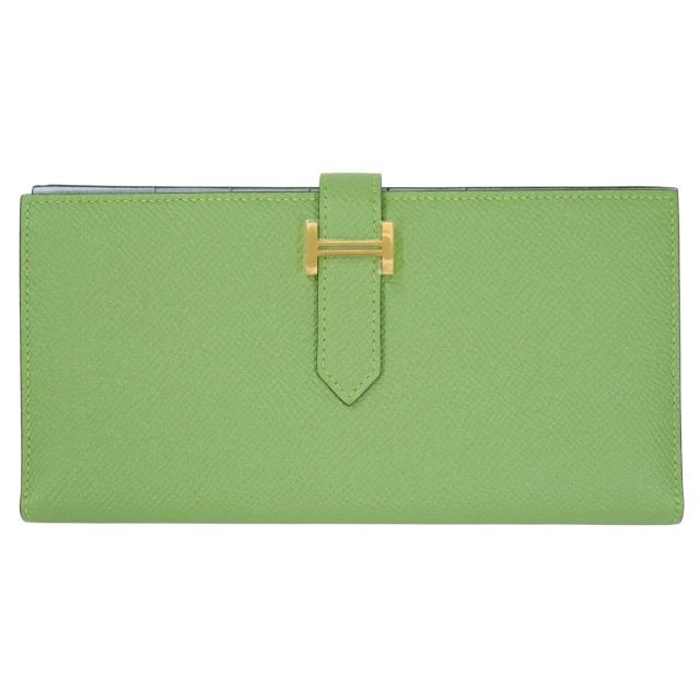 HERMES エルメス 長財布 ベアンスフレ ヴェルソ ヴェールクリケット