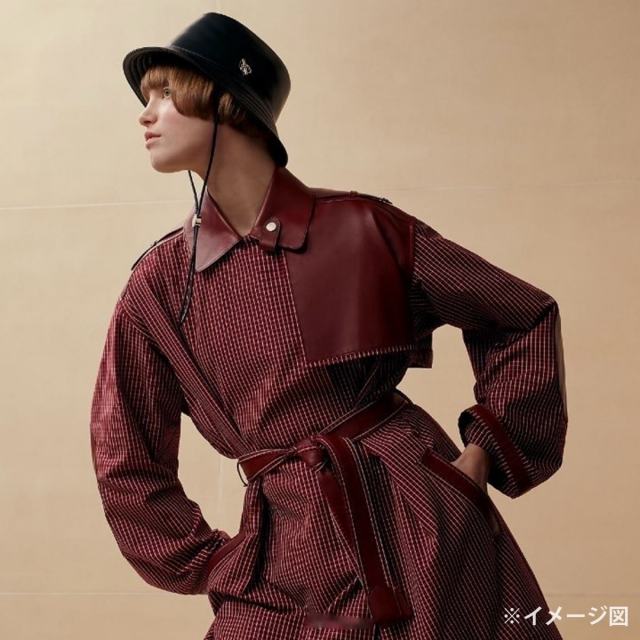 HERMES エルメス ハット ジョディ バケット グレナンンコード付き 黒