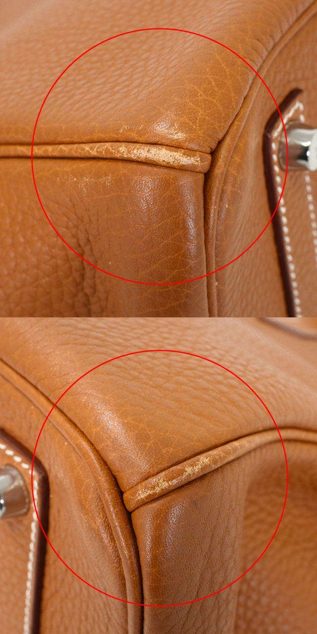HERMES エルメス ハンドバッグ バーキン35 ゴールド トゴ シルバー金具