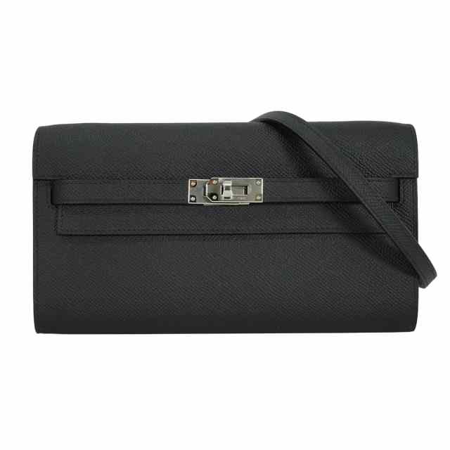 HERMES エルメス 長財布 ケリーウォレット ロング トゥーゴー 黒