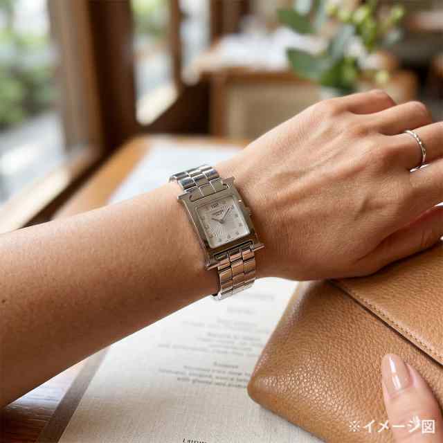HERMES エルメス 腕時計 Hウォッチ HH1.210 クオーツ 11P シルバー