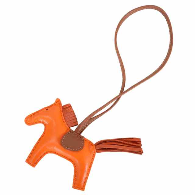 HERMES エルメス バッグチャーム ロデオ PM フーオレンジ/コーネリアン