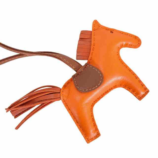 HERMES エルメス バッグチャーム ロデオ PM フーオレンジ/コーネリアン