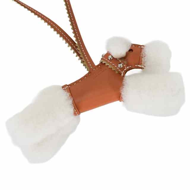 HERMES エルメス バッグチャーム バディ 犬 スタッズ 首輪付 ゴールド