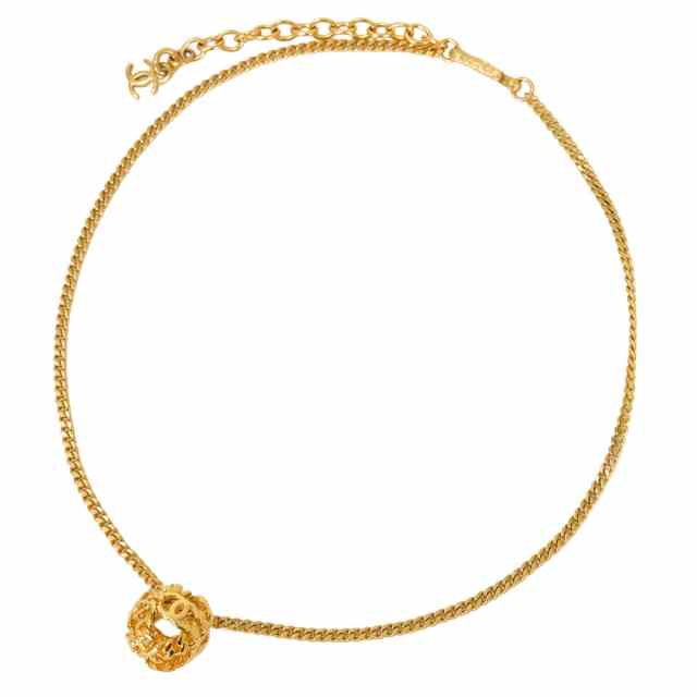 渋谷並木橋店】98A CHANEL シャネル ネックレス ココマーク ラウンド