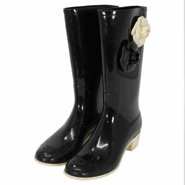 渋谷並木橋店】CHANEL シャネル ブーツ レディース ロング レイン