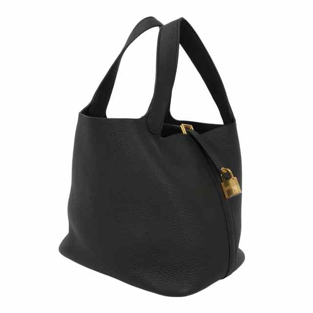HERMES エルメス ハンドバッグ ピコタンロック 22 MM 黒 (ブラック