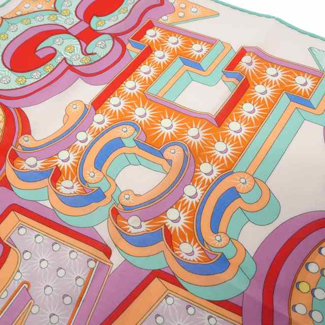 HERMES ハンカチーフ エルメス エレクトリック 白 (ホワイト)/シエル