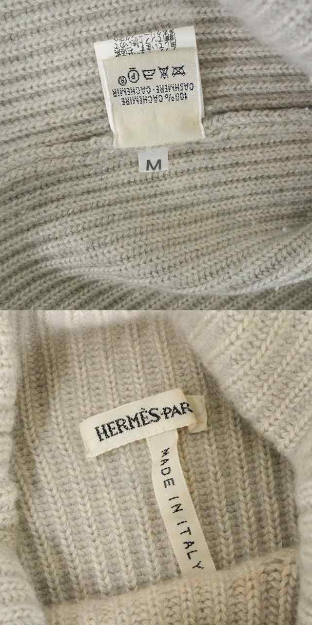 HERMES エルメス ニット レディース ハイネックリブセーター