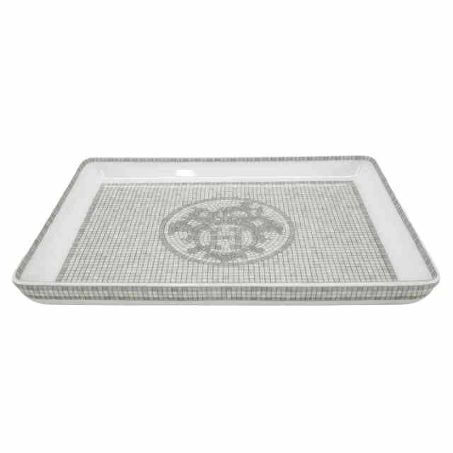 渋谷並木橋店】HERMES エルメス 食器 トレー モザイク 24 PM プラチナ