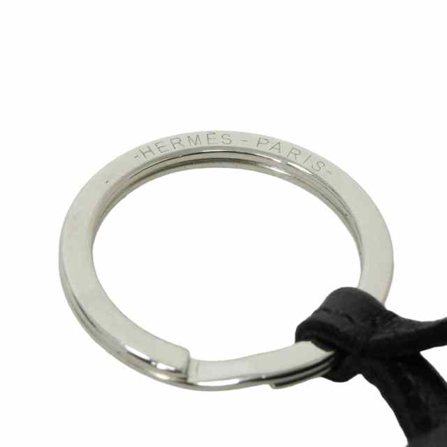 HERMES エルメス キーホルダー カルメン ウノドス 黒 (ブラック