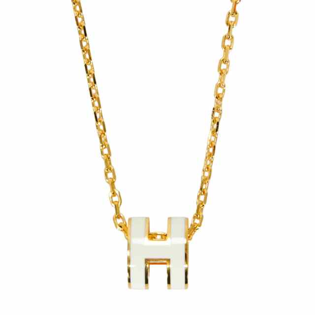 HERMES エルメス ネックレス ミニ ポップアッシュ ペンダント 白
