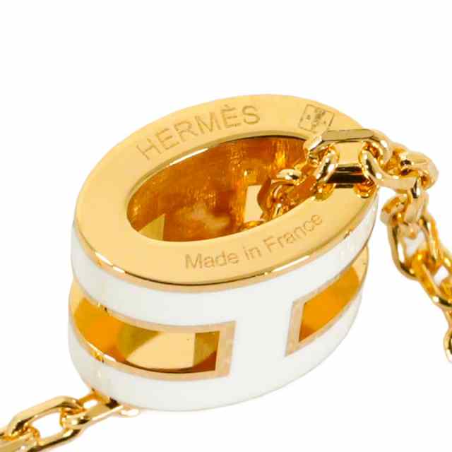 HERMES エルメス ネックレス ミニ ポップアッシュ ペンダント 白