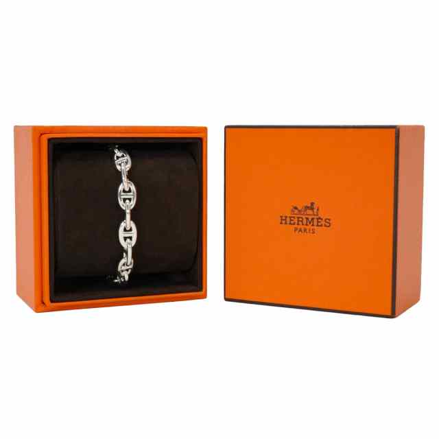 HERMES エルメス ブレスレット シェーヌダンクル PM 18コマ シルバー