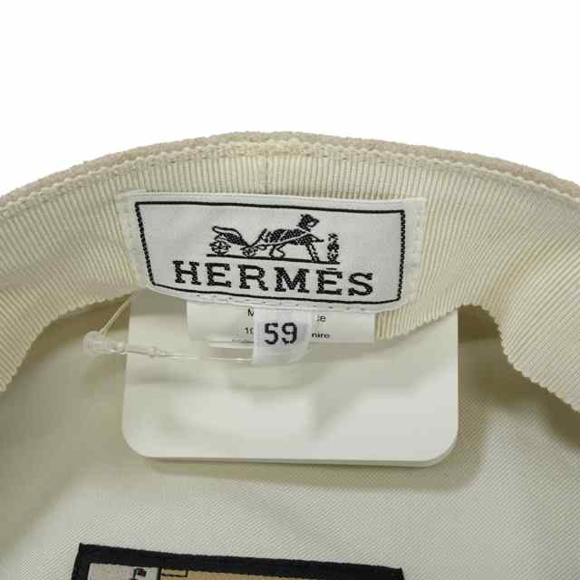 HERMES エルメス キャスケット 帽子 セリエボタン ドーヴィル ベージュ