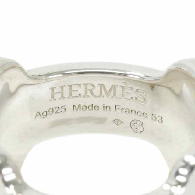 HERMES Ag925 シルバー リング 57号 2023年春夏 HERMES エルメス リング・指輪 アマゾンPM シルバー
