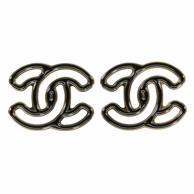 渋谷並木橋店】CHANEL シャネル ピアス ココマーク ゴールド/黒