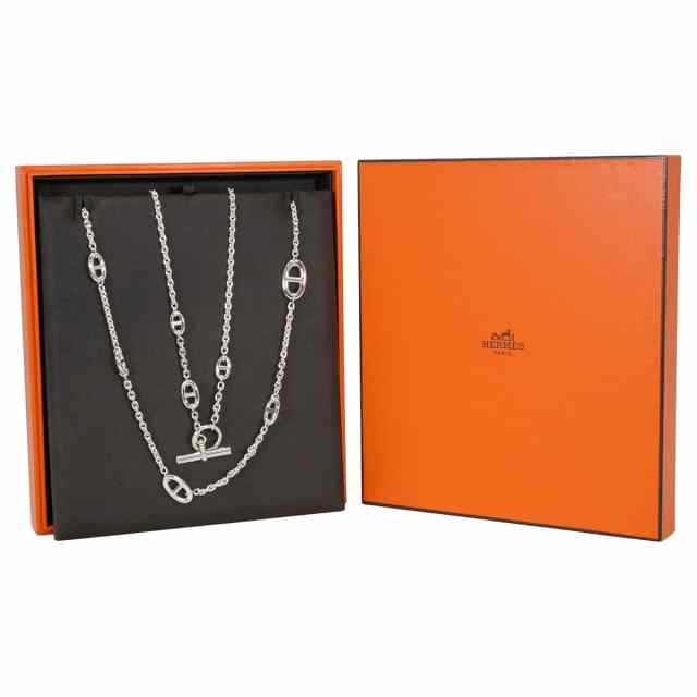 HERMES エルメス ネックレス ロング ファランドール シェーヌダンクル