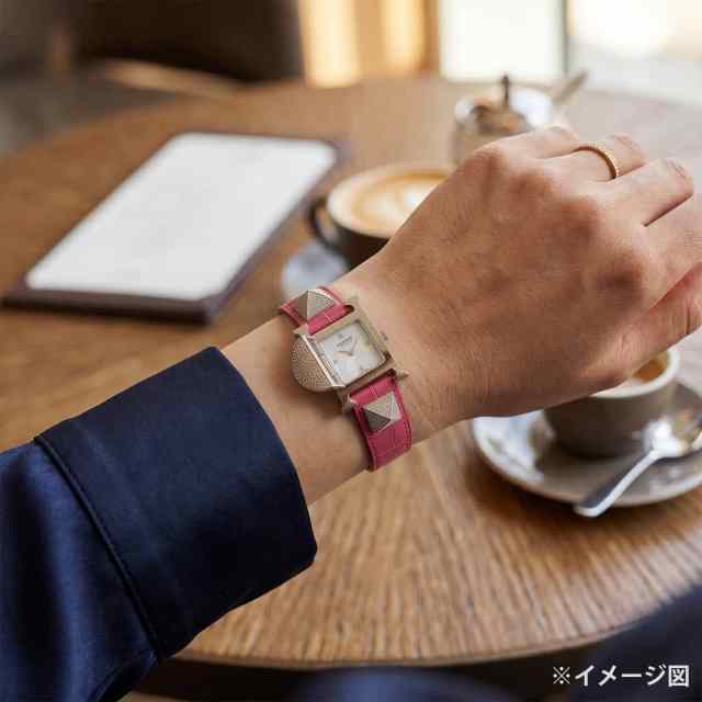 HERMES エルメス 腕時計 メドール ME3.230 23mm PM ローズティリアン
