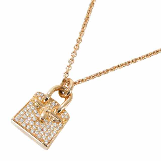 HERMES エルメス ネックレス アミュレット ケリー K18ピンクゴールド
