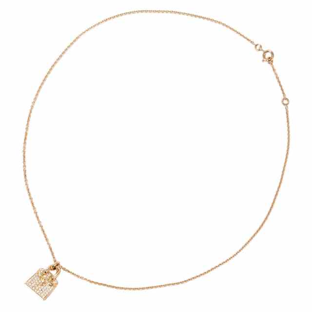 HERMES エルメス ネックレス アミュレット ケリー K18ピンクゴールド
