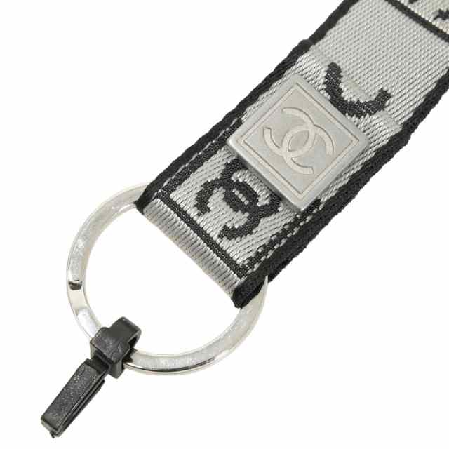 CHANEL シルバー ロゴ付きストラップ CHANEL シャネル ストラップ ネック スポーツライン ロゴ ココマーク
