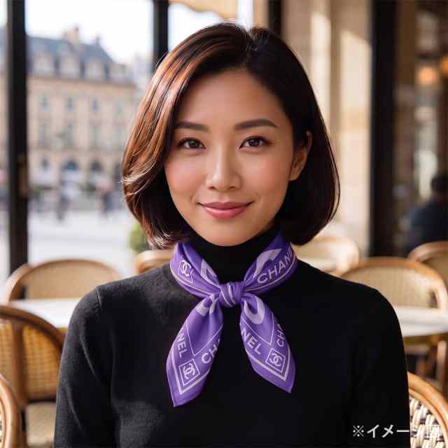 渋谷並木橋店】CHANEL シャネル スカーフ バンダナ スカーフ ココ