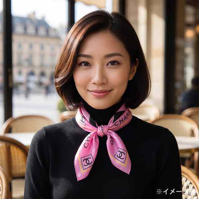 渋谷並木橋店】CHANEL シャネル スカーフ バンダナ スカーフ ココ