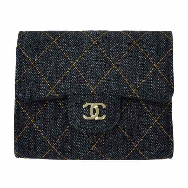 CHANEL シャネル 三つ折り財布 コンパクト スモールフラップ ココ