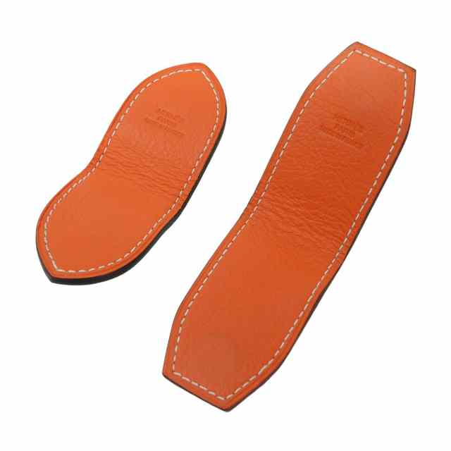 HERMES エルメス マネークリップ アットH マグネット オレンジ/ブルー