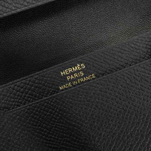HERMES エルメス カードケース ベアン カードケース 黒 (ブラック