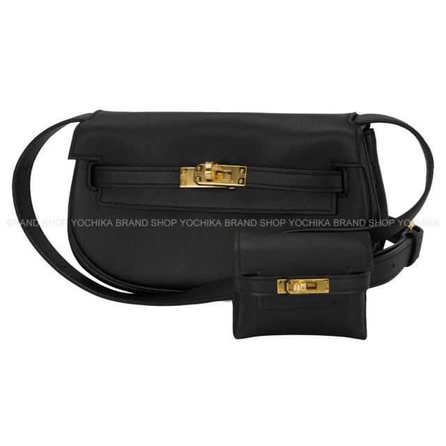 HERMES エルメス ショルダーバッグ ケリームーヴ 黒 (ブラック