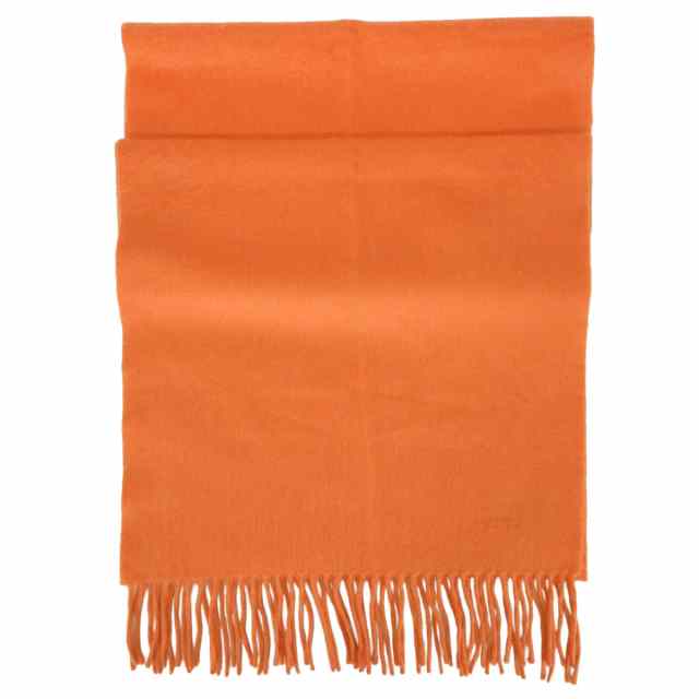 HERMES エルメス マフラー ユニ ブロデ オレンジ カシミヤ 新品未使用