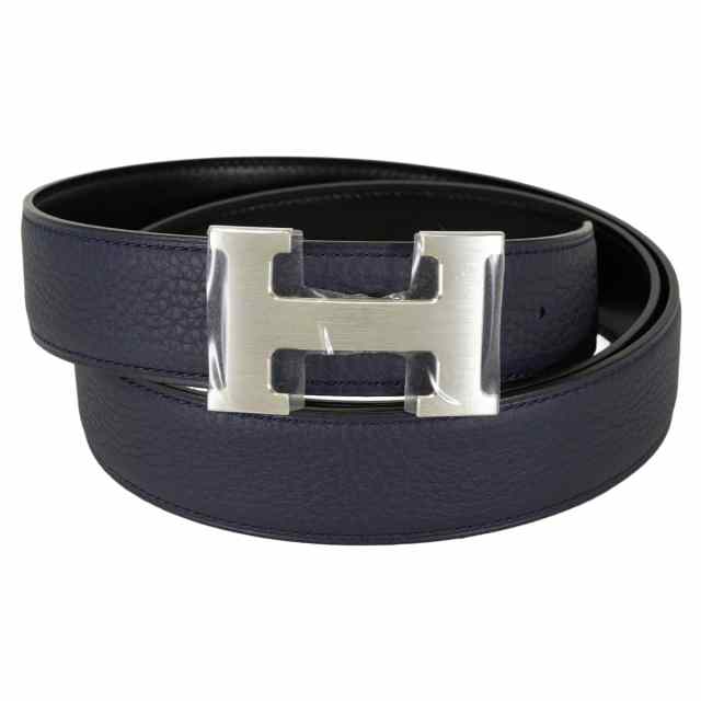 HERMES エルメス ベルト Hベルト コンスタンス32 リバーシブル ブルー