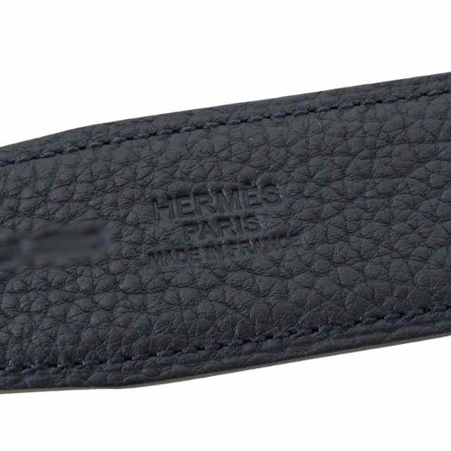 エルメス　コンスタンス　ベルト　ブルー　刻印 HERMES エルメス ベルト Hベルト コンスタンス32 リバーシブル ブルー