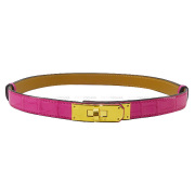 YMY⭐︎HERMESケリー　レザーベルト　ゴールド エルメス (HERMES) ケリーウォッチ ゴールドプレート レザー