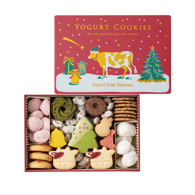 クリスマスクッキー缶大フタ