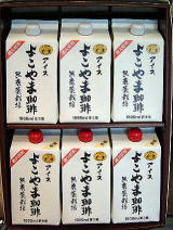 ギフト　リキッドアイスコーヒー１０００ｍｌ（無糖）６本セット