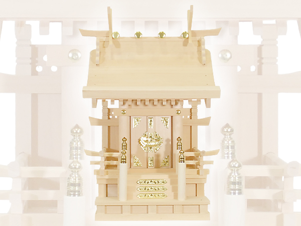 送料無料！高級神棚1社宮【高欄宮5寸（木曽ひのき）】