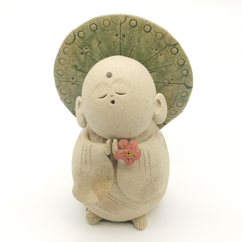 宮崎陶里・作【立地蔵 大】癒しの伊万里焼陶人形