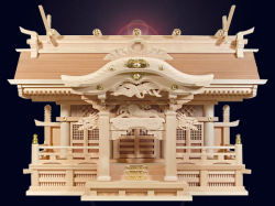 よりおかオリジナル高級神棚「白鳳」三社
