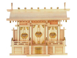 通し屋根三社（ひのき）
