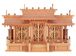 鳳翔彫刻入三社御簾（みす）付（木曽ひのき）