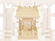 送料無料！高級神棚1社宮【高欄宮5寸（木曽ひのき）】