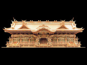 超高級神棚入母屋七社オリジナル高級神殿【光雲】