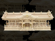 よりおかオリジナル高級切妻神棚【春景】五社