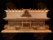 屋久杉で出来たオリジナル高級神棚【屋久杉母屋神明】五社